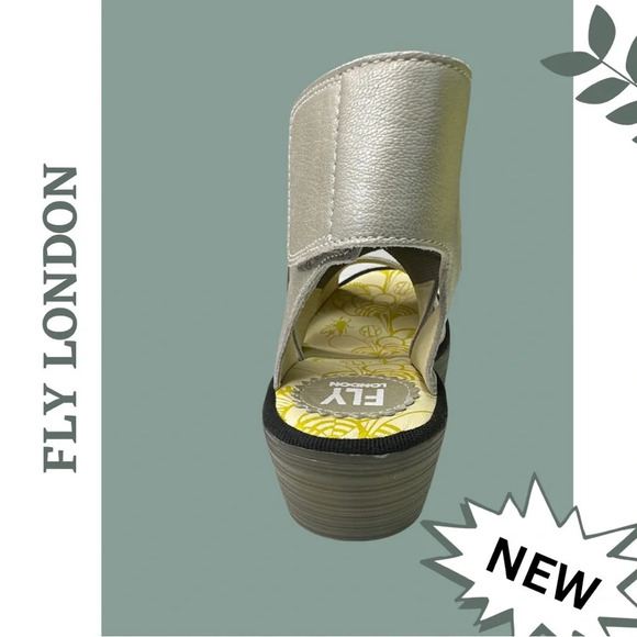 Fly London Yuba Open Toe
Sandal Wedge 385 Borgogna
Silver Size 10 - 10.5 US 41 E - Picture 4 of 7